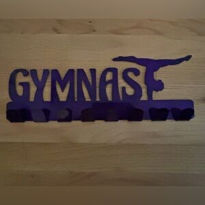 Purple Gymnastics medal holder